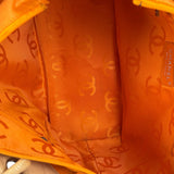 Chanel Beige Quilted Lambskin Linge Cambon Tote2005
