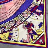 Celine Vintage Sun Scale Silk Scarf