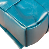 Bottega Veneta Cyan Leather Cassete Bag