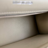Balenciaga Furry Hourglass 2Way Handbag Beige