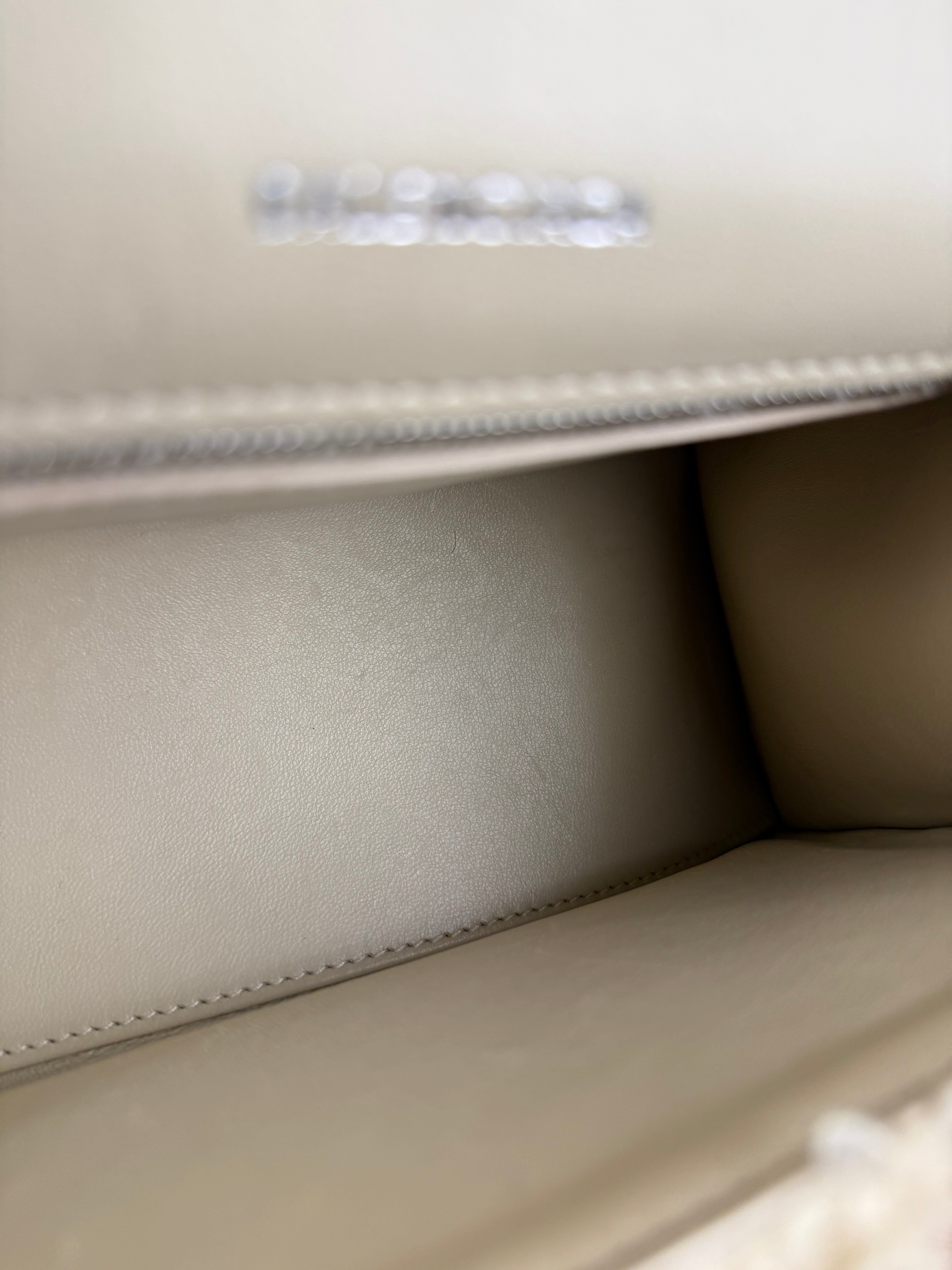 Balenciaga Furry Hourglass 2Way Handbag Beige