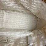 Prada Vintage White/Brown Top Handle Bag