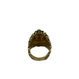 Gucci Crystal Lion Head Ring