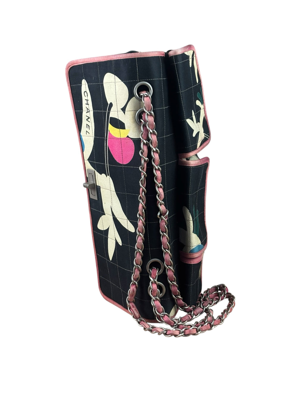 Chanel Chocolate Bar Multipocket Floral Flap 2002