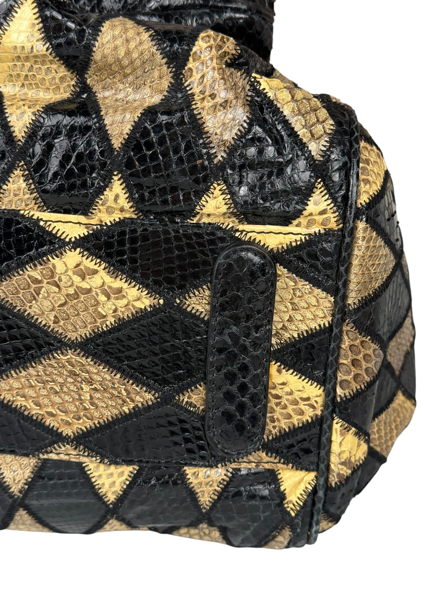 Dolce & Gabbana Miss Curly Python Patchwork Handbag
