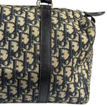 Christian Dior Vintage Navy Blue Trotter Boston Bag