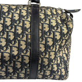 Christian Dior Vintage Navy Blue Trotter Boston Bag