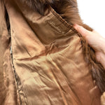 Malvoisie Vintage Brown Fur Coat