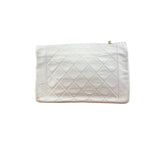 Chanel Vintage White Leather Diana Flap Shoulder Bag 1989