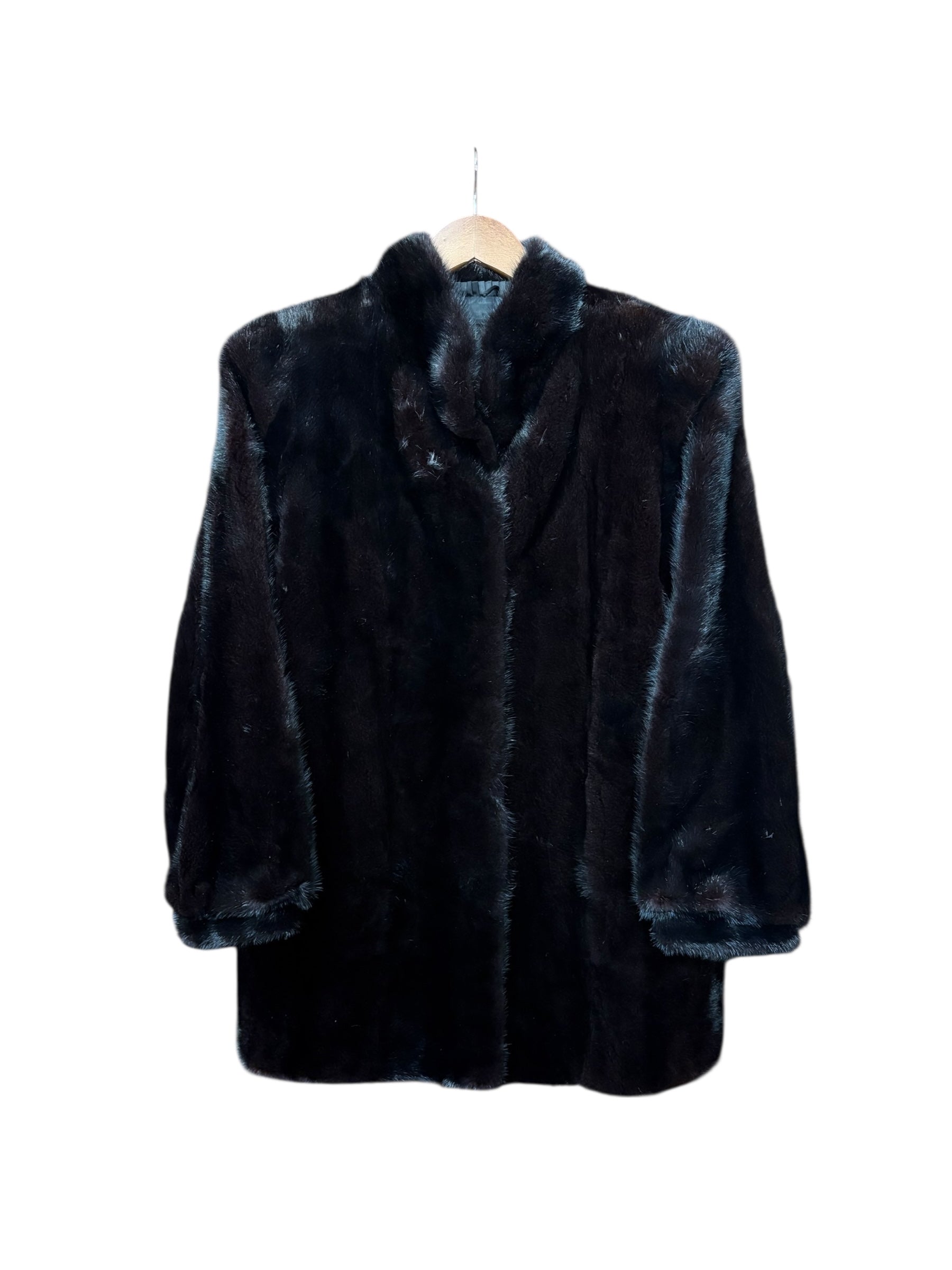 Black Bear Vintage Mink Fur Coat