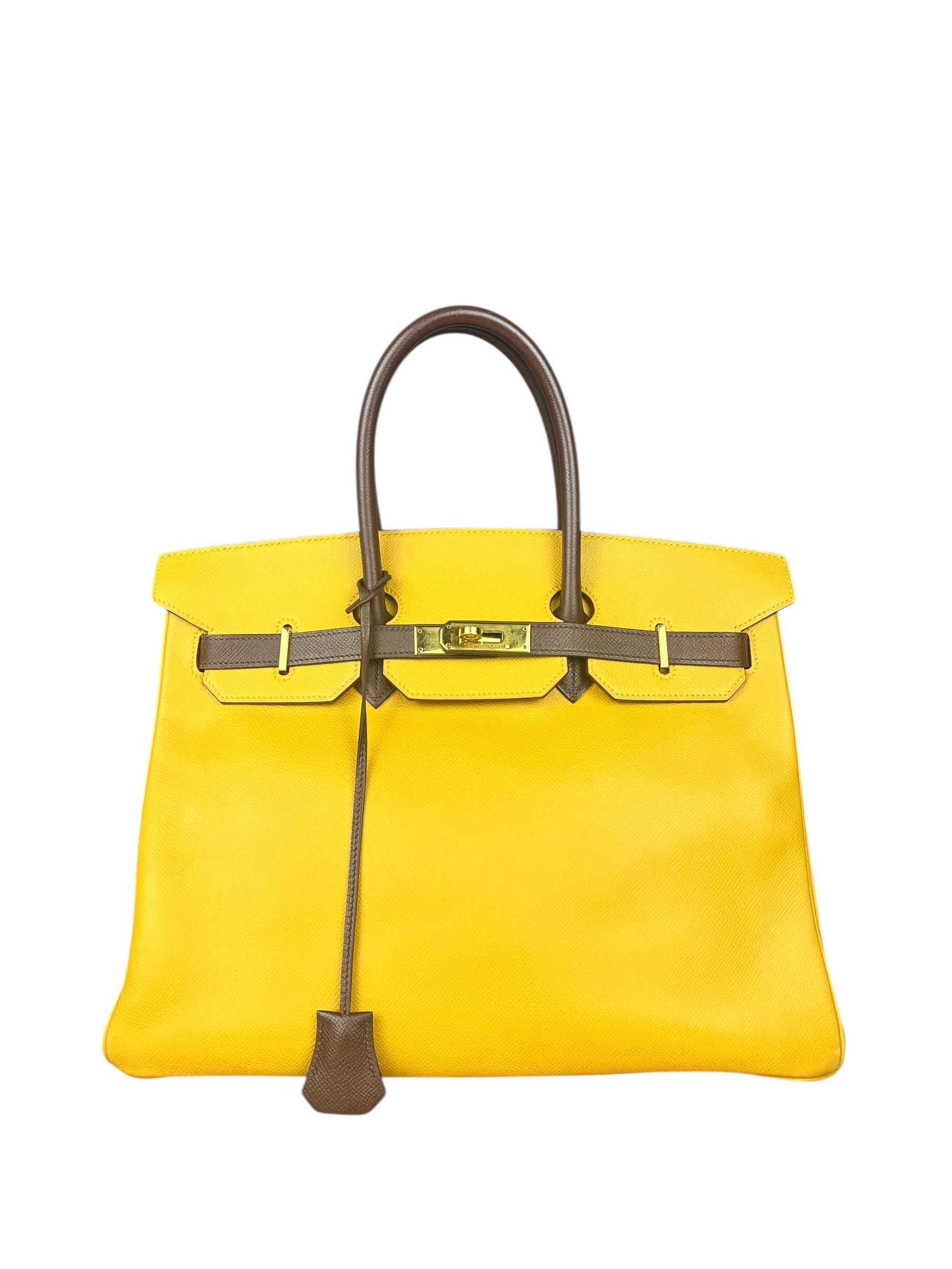 Hermes Birkin 35 Cushvel Havana x Jaune
