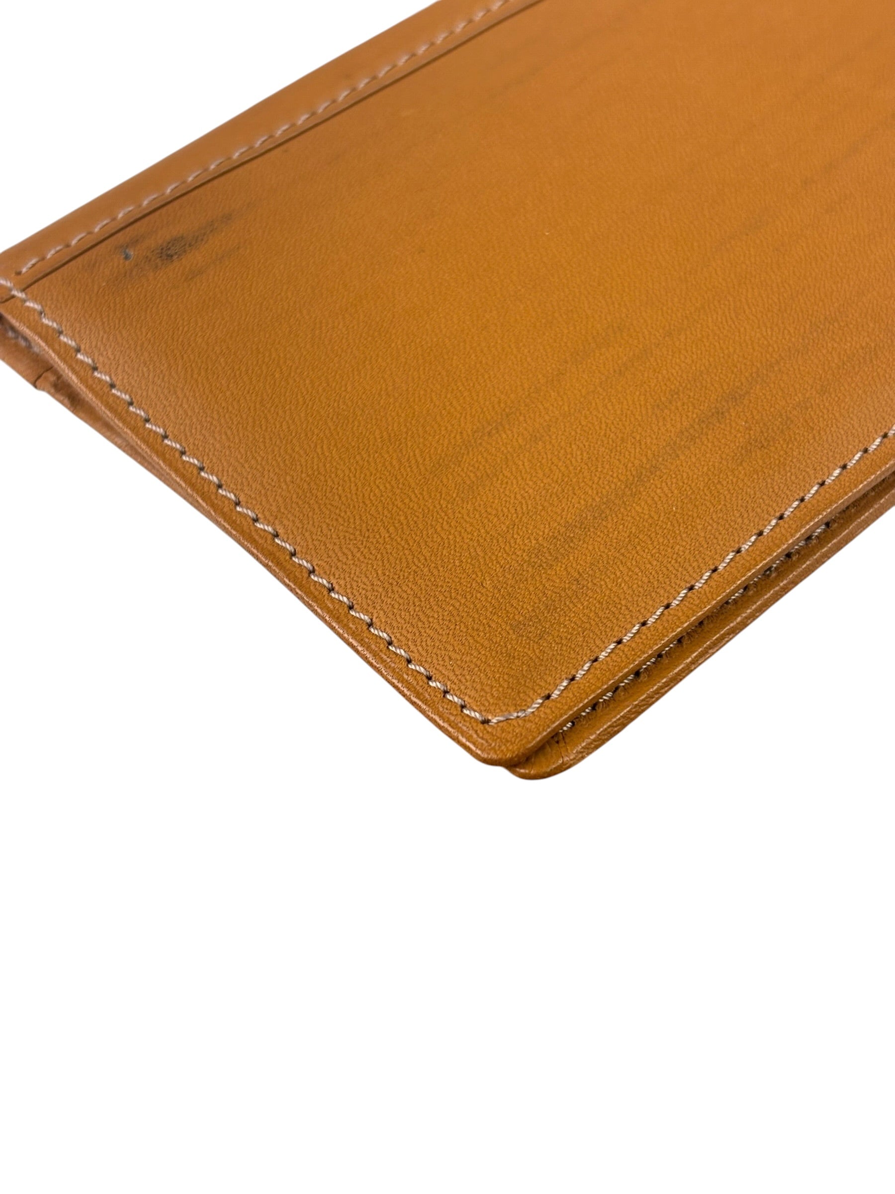 Kenzo Brown Leather Bi-Fold Long Wallet