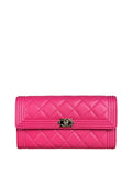 Chanel Pink Quilted Boy Wallet