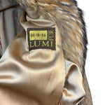 Vintage Brown Raccoon Full Length Fur Coat