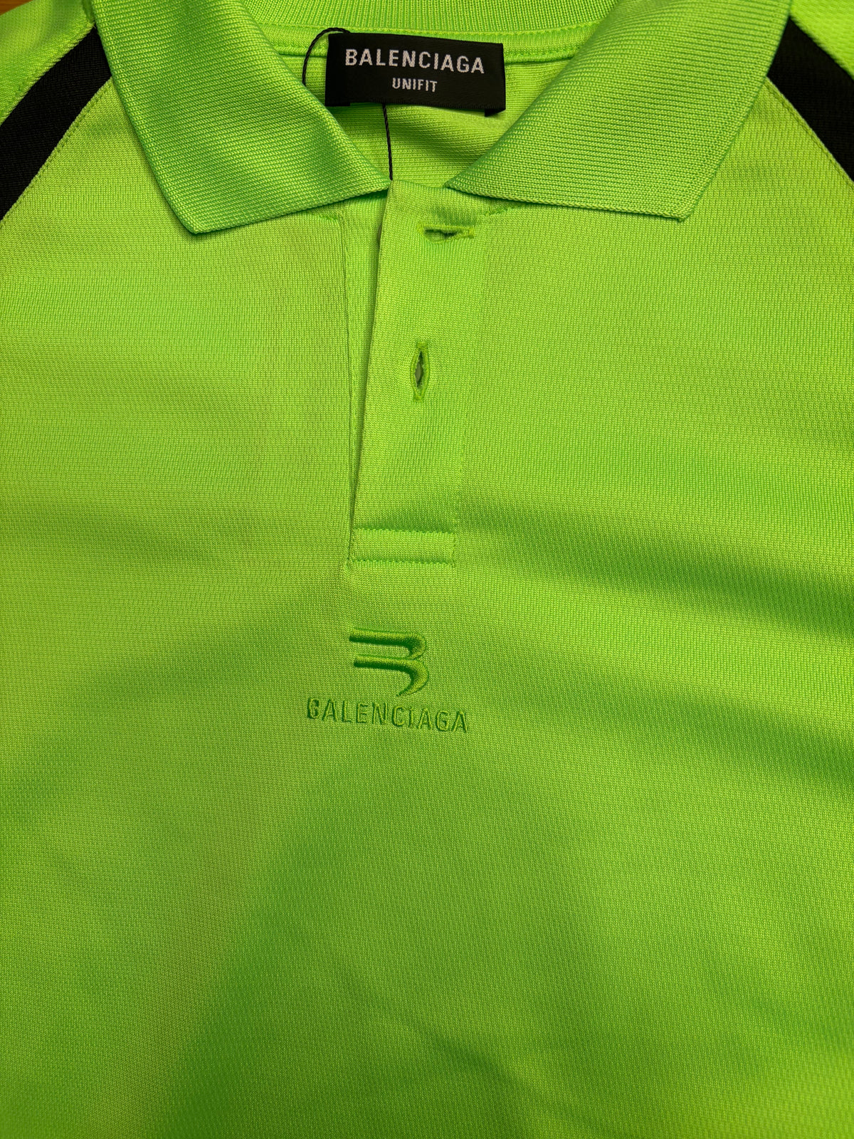 Balenciaga Neon Layered Polo Shirt