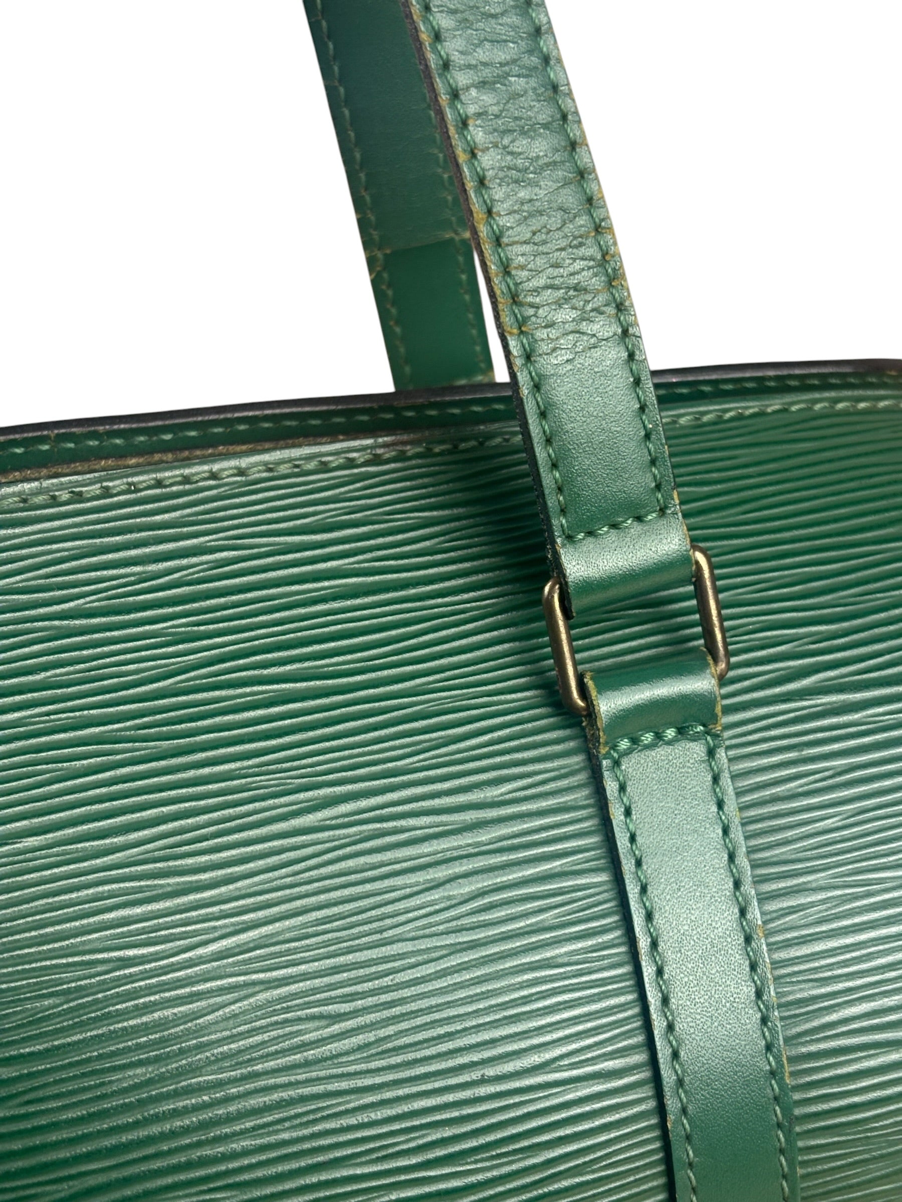 Louis Vuitton Green Epi Soufflot Handbag
