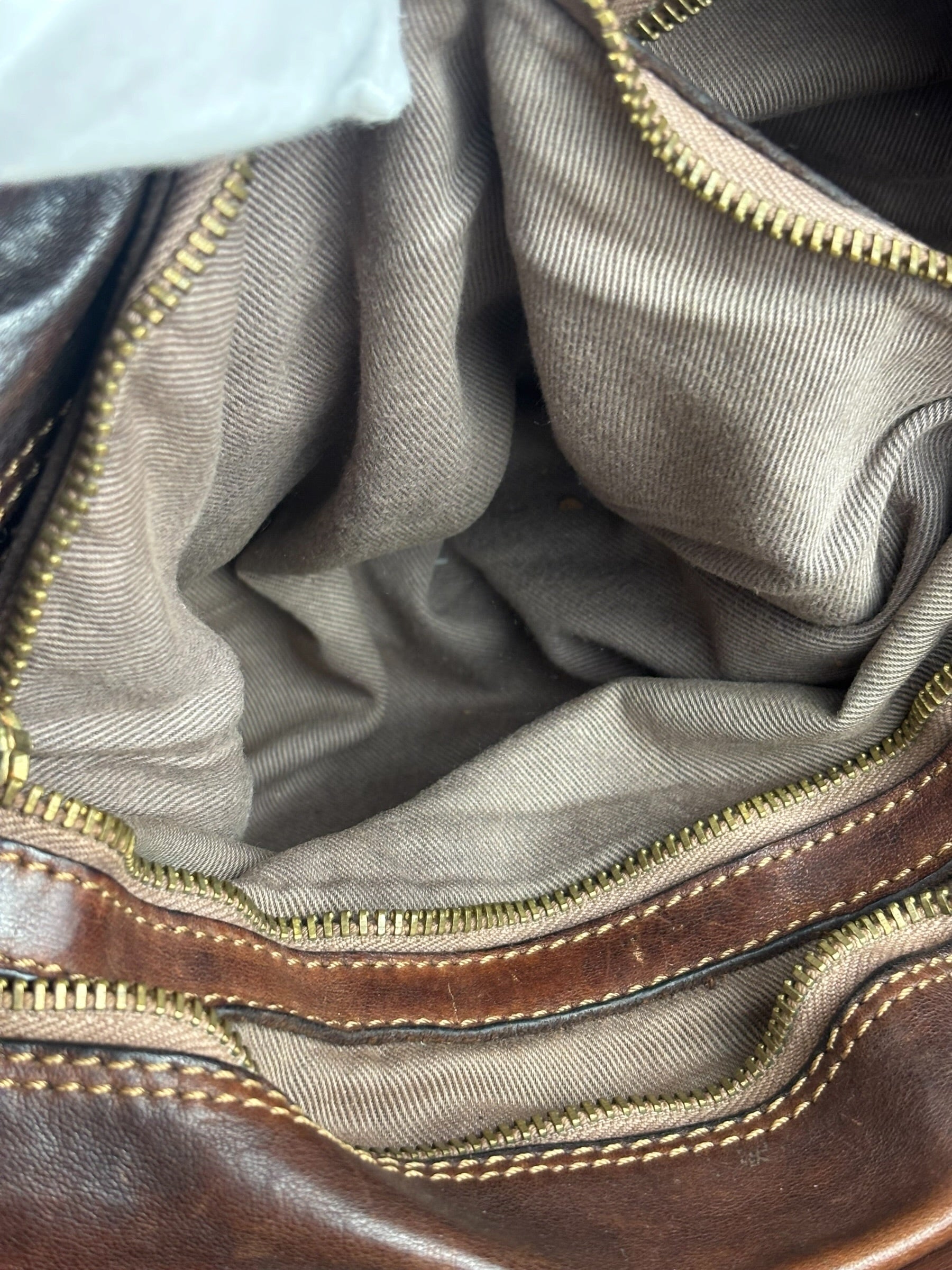 Campomaggi Dark Brown Leather 2 Way Tote