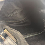 Fendi Black Nylon Mamma Baguette Handbag
