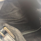 Fendi Black Nylon Mamma Baguette Handbag