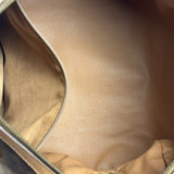 Celine Vintage Brown Coated Macadam Boston Handbag