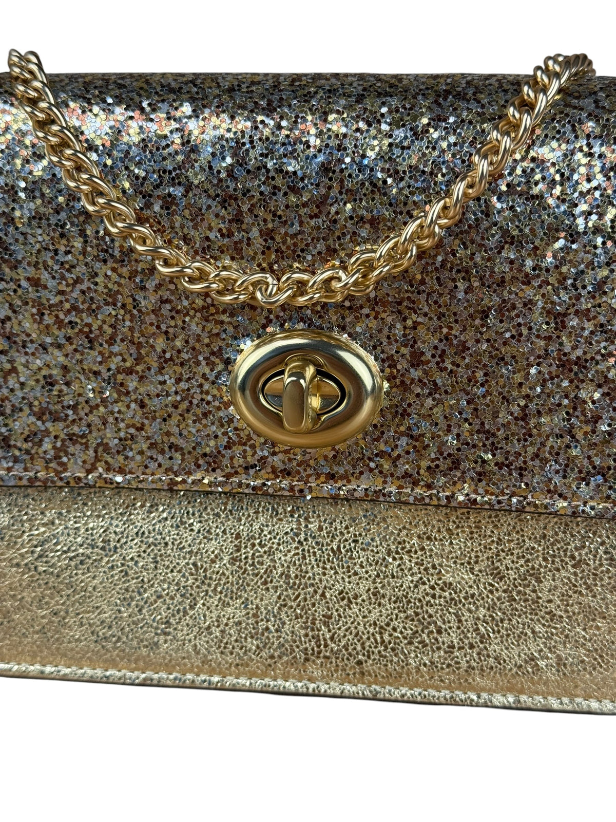 Coach Glitter Bowery Flap Crossbody