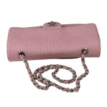 Chanel Pink Quilted Jersey Classic Flap Bag 1997