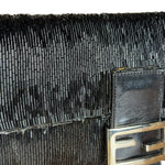 Fendi Beaded Baguette Black