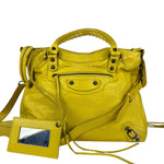 Balenciaga Yellow Leather Classic City Bag