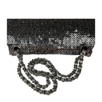 Chanel Silver Sequin East/West Flap Bag 2006