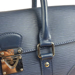 Louis Vuitton Navy Blue Leather Epi Segur Handbag PM