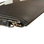 Salvatore Ferragamo Black Leather Clutch