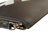 Salvatore Ferragamo Black Leather Clutch