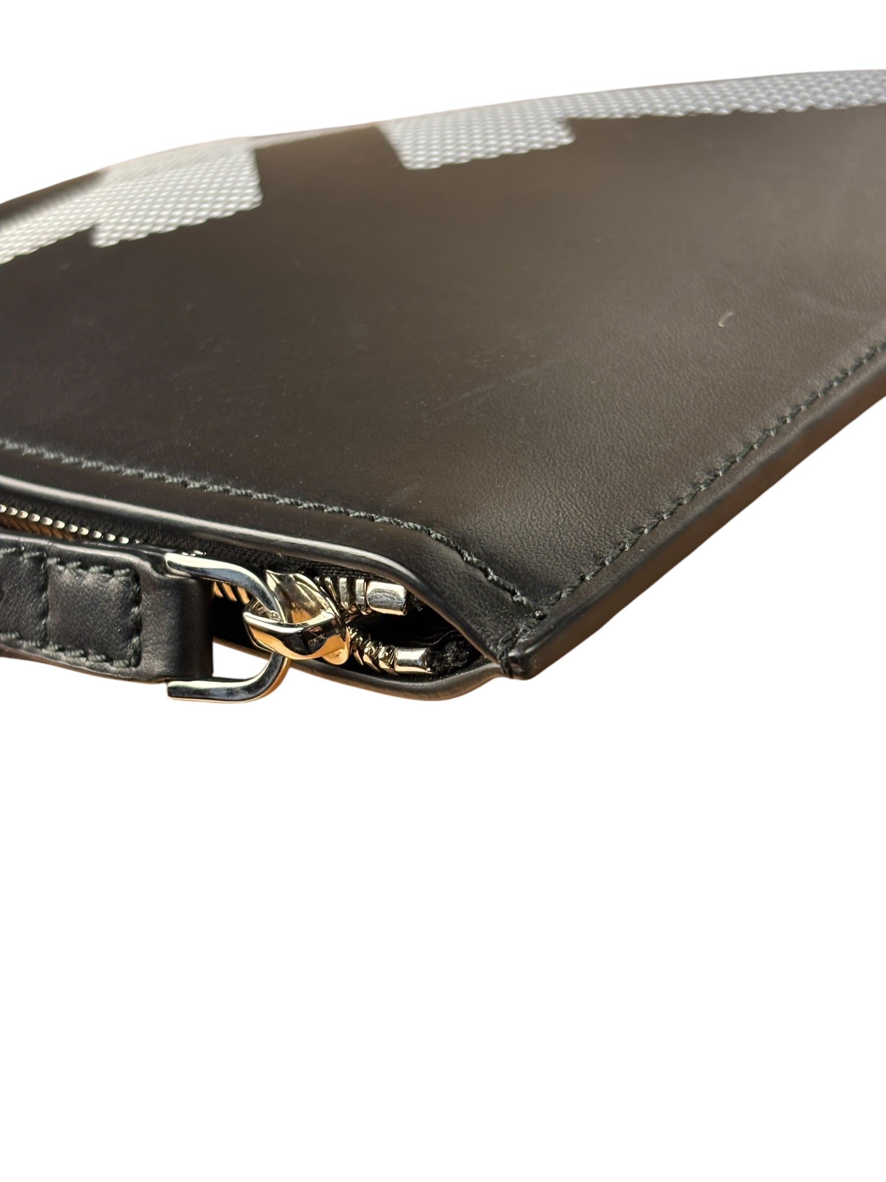 Salvatore Ferragamo Black Leather Clutch