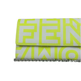 Fendi x Marc Jacobs Grey/Neon Yellow Roma Flap Wallet On Chain