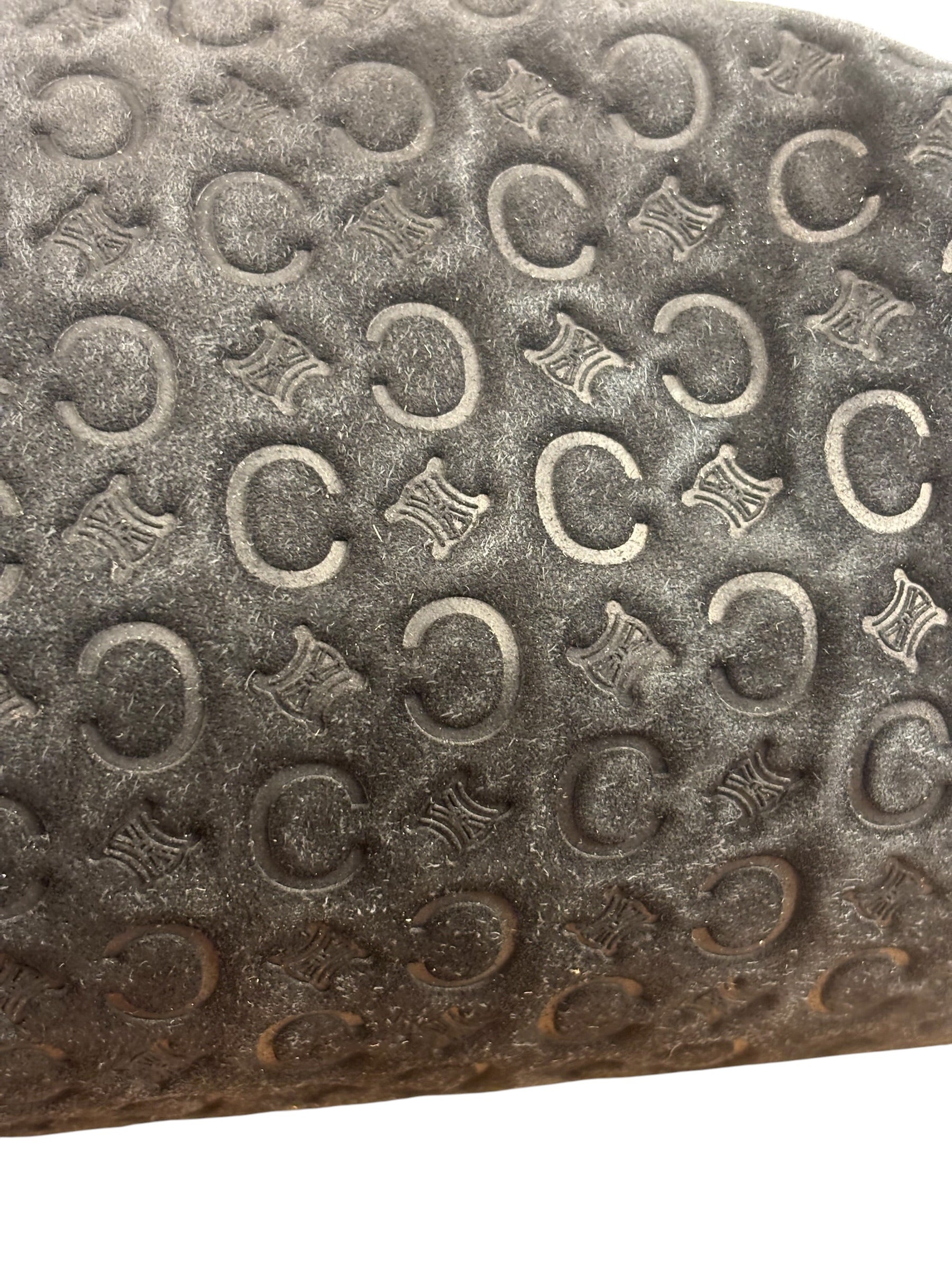 Celine Black Macadam Velour Handbag