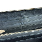 Christian Dior Vintage Black Quilted Leather Zippy Wallet