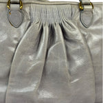 Miu Miu Vintage Pale Grey Vitello Leather Two-Way Bag