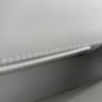 Gucci White Leather Bamboo Night Small Clutch/Pochette