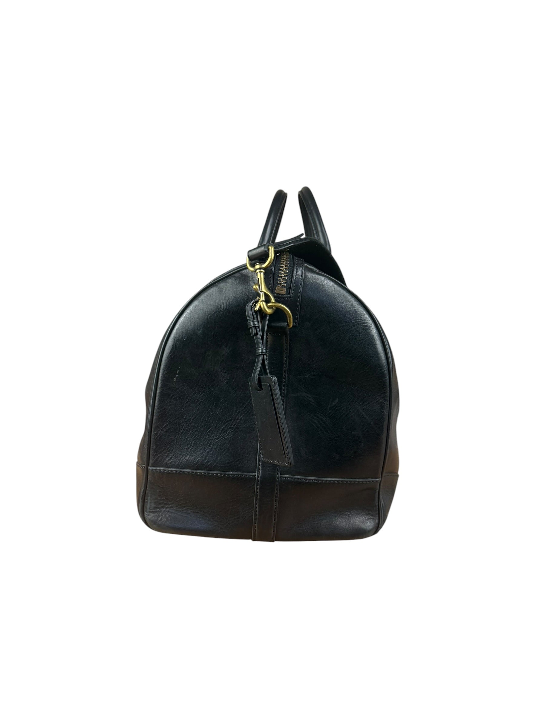 Coach Black Leather Large Duffle