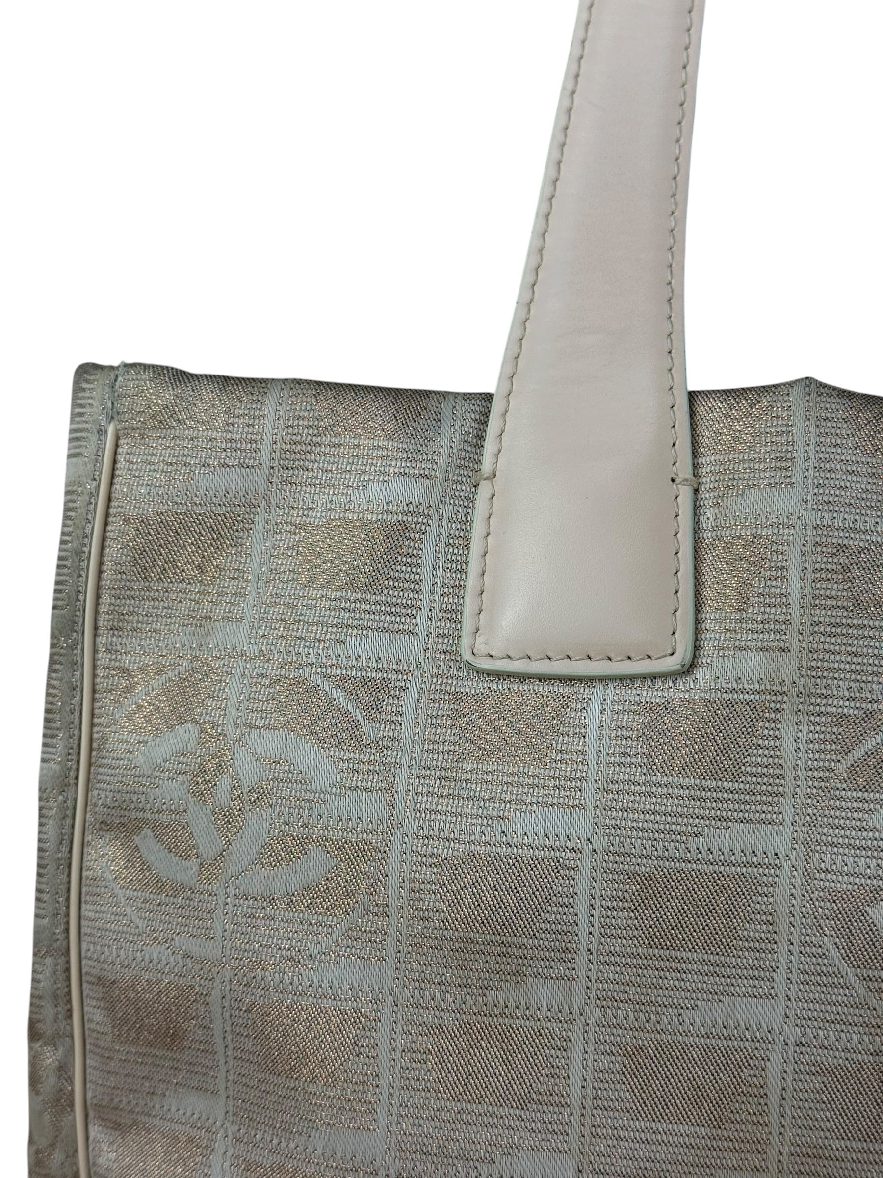 Chanel Pink Metallic Travel Line Tote