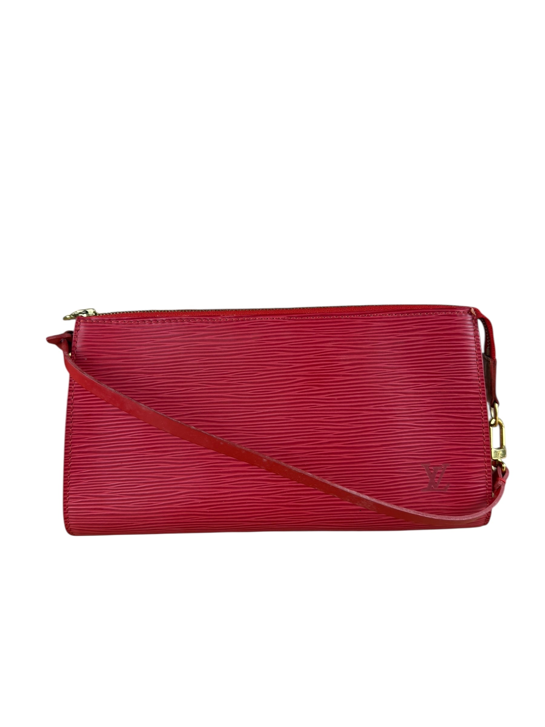 Louis Vuitton Red Epi Leather Pochette