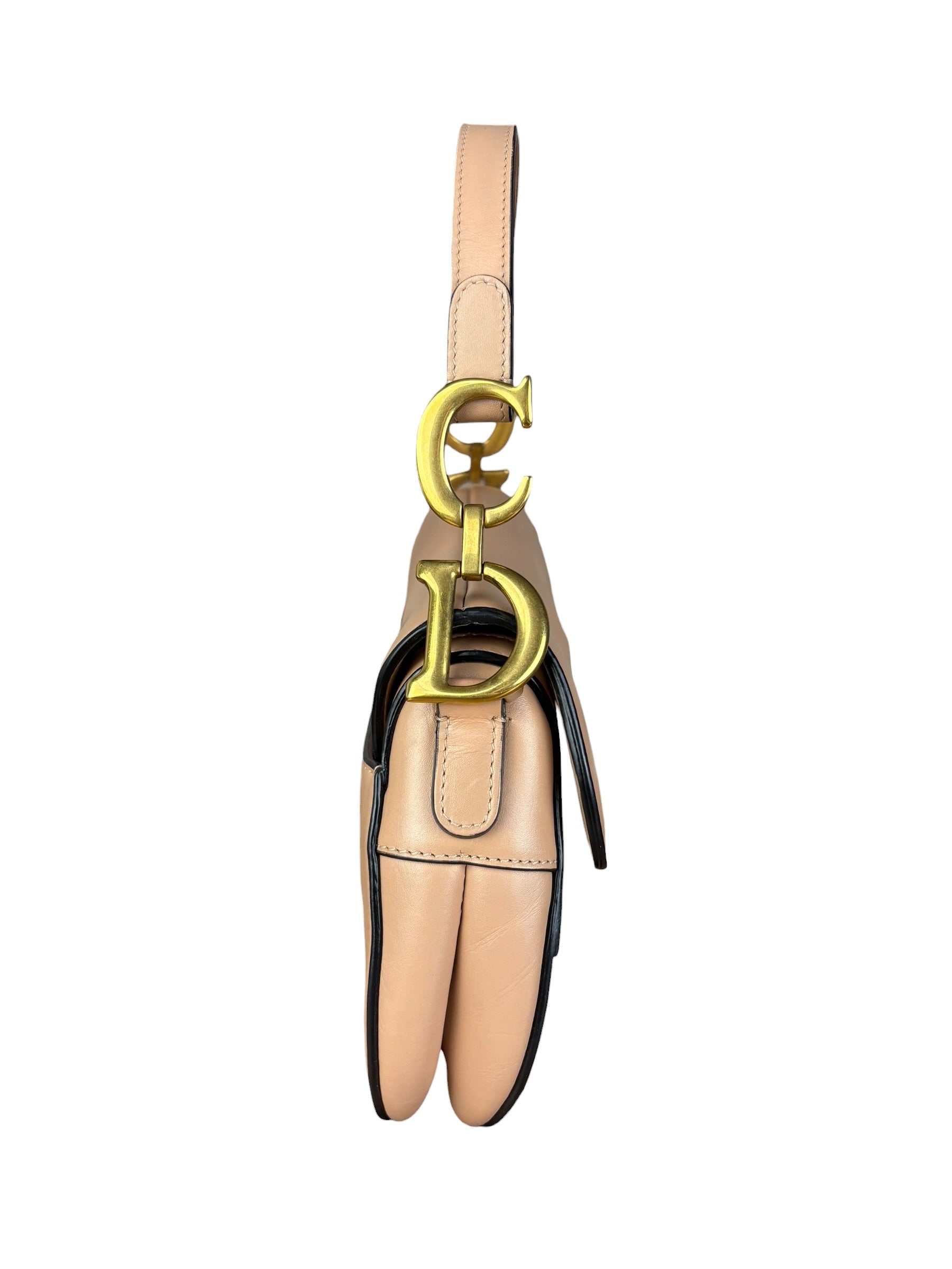 Christian Dior Blush Pink Mini Saddle Bag