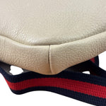 Gucci Cream Leather Print Belt Bag