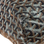 Goyard Brown/Black Leather Boheme Hobo Bag