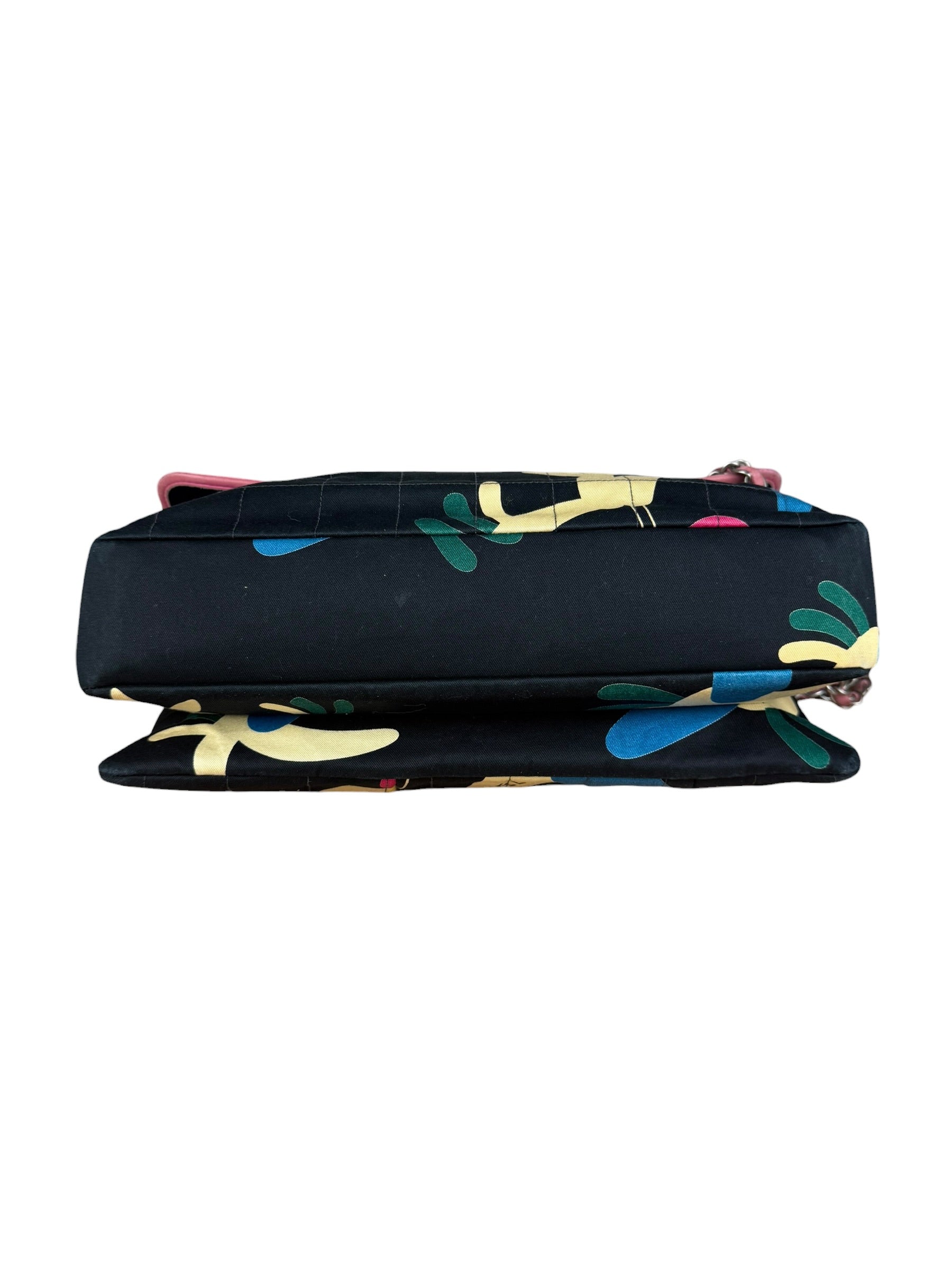 Chanel Multicolor Canvas Bird Print 2.55 Flap 2001