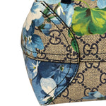 Gucci Blue/Beige GG Supreme Blooms Reversible Tote