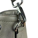 Prada Grey Vitello Daino Leather 2Way Handbag