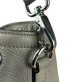 Prada Grey Vitello Daino Leather 2Way Handbag
