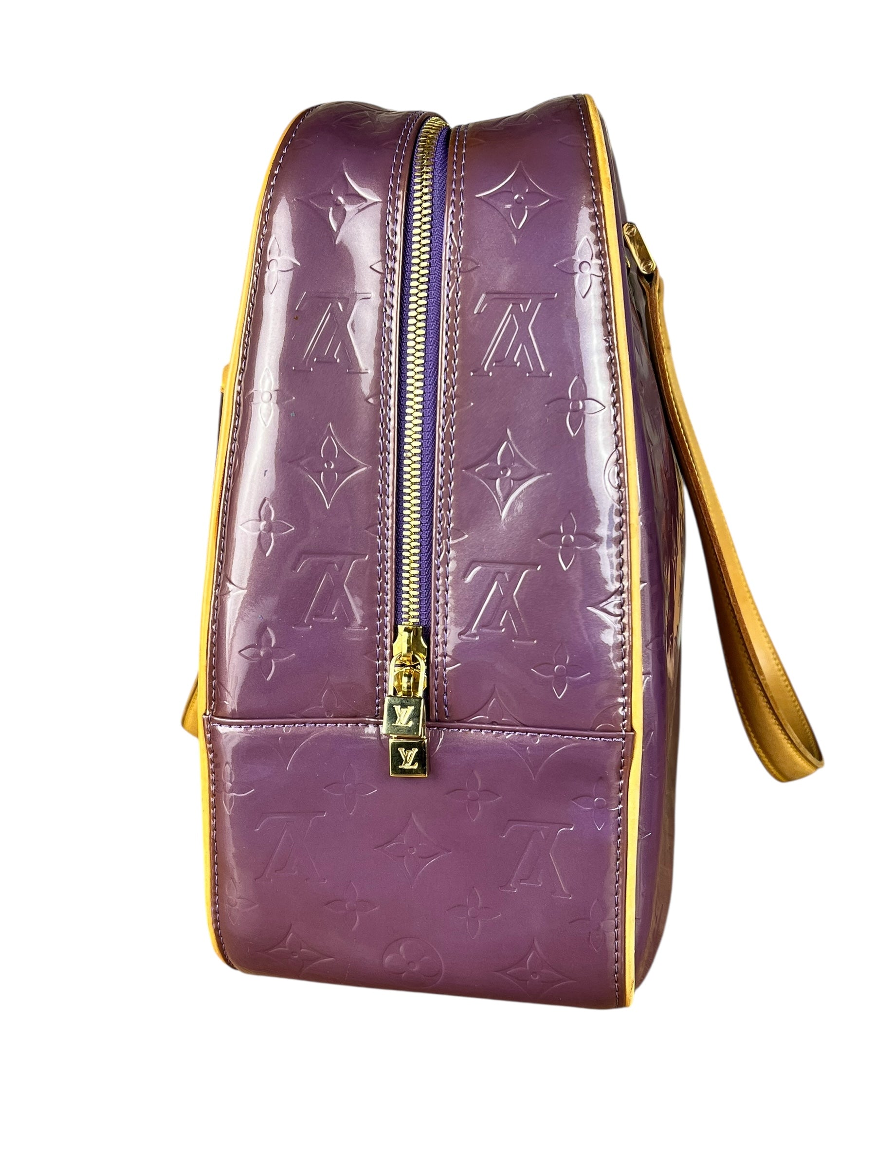 Louis Vuitton Vernis Purple Sutton Handbag