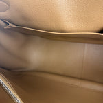 Hermes Jypsiere Tan Clemence Leather Shoulder Bag 2008